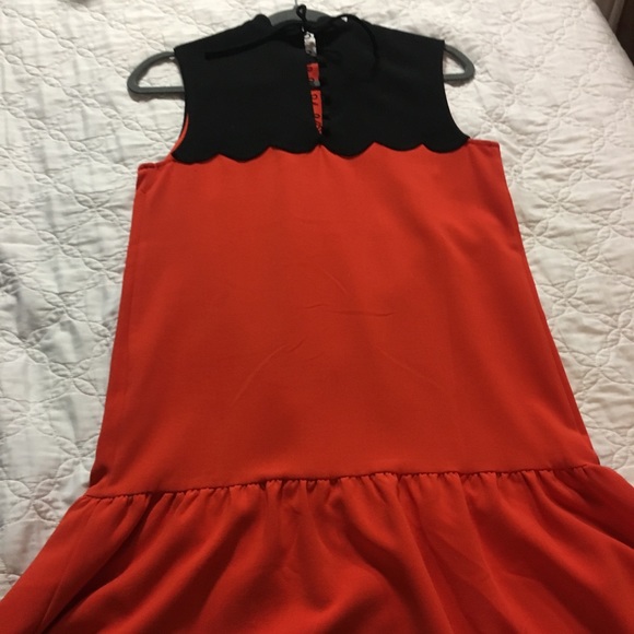 Orange and black dress - Picture 2 of 5